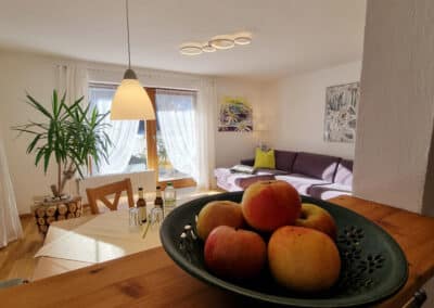 Blick ins Wohnzimmer - Ferienwohung Anne Mittenwald
